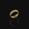 Load image into Gallery viewer, Snake Skin Band Gold Finish