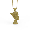 Load image into Gallery viewer, Gold Nefertiti Pendant
