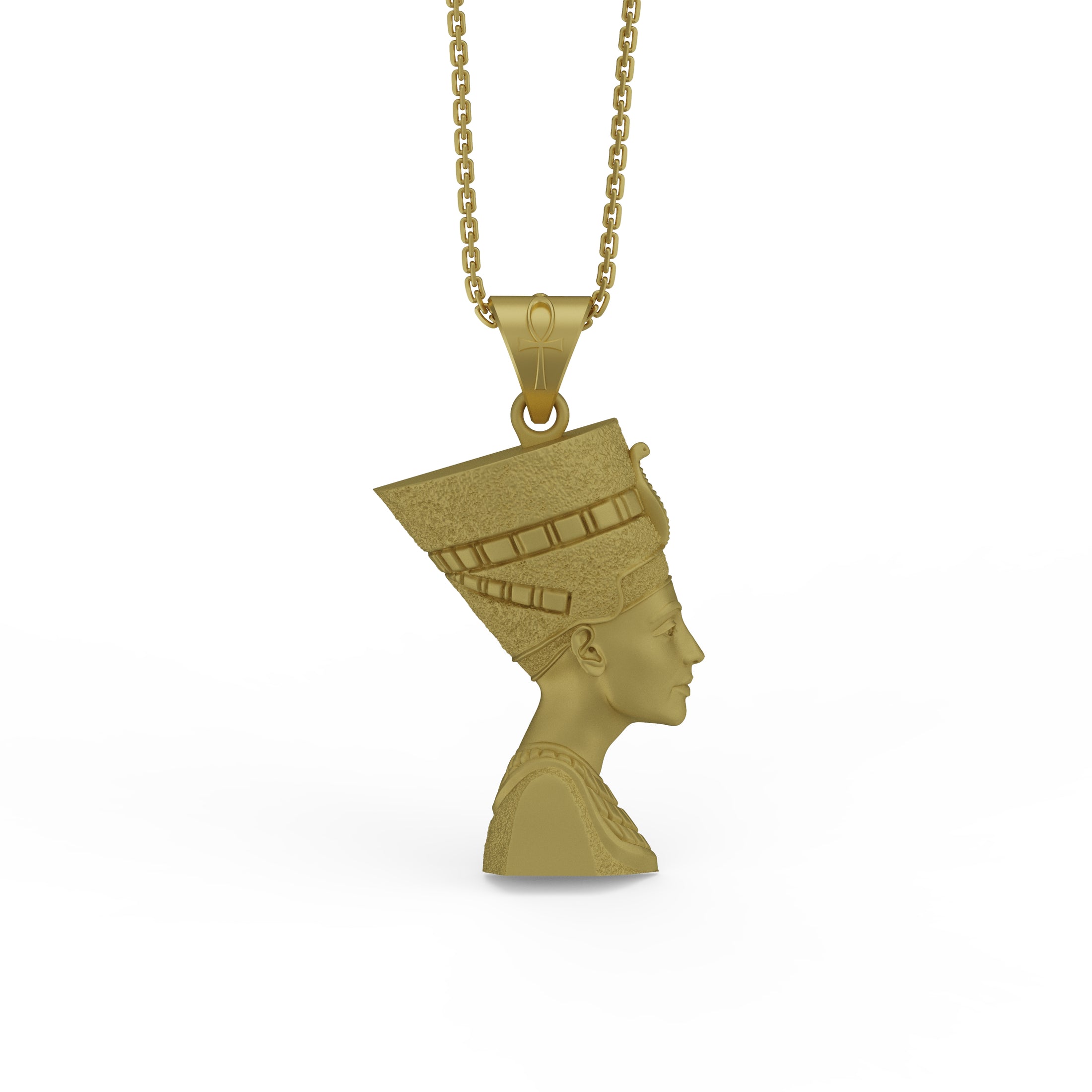 Gold Nefertiti Pendant