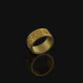 Load image into Gallery viewer, Gothic Cross Band - Engravable Gold Finish