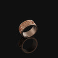Load image into Gallery viewer, Gothic Cross Band - Engravable Rose Gold Finish