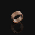 Load image into Gallery viewer, Greek Key Band - Engravable Rose Gold Finish