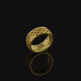 Load image into Gallery viewer, Medieval Pattern Band Gold Finish