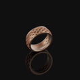 Load image into Gallery viewer, Medieval Pattern Band Rose Gold Finish