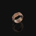 Load image into Gallery viewer, Ornamental Band Ring Rose Gold Finish