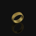 Load image into Gallery viewer, Fish Scales Band Gold Finish