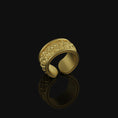 Load image into Gallery viewer, Skulls Band - Adjustable Gold Finish
