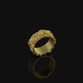Load image into Gallery viewer, Spring Flowers Band Gold Finish