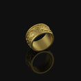 Load image into Gallery viewer, Tides and Waves Band - Engravable Gold Finish