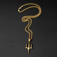 Load image into Gallery viewer, Gold Poseidon's Trident