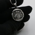 Bild in Galerie-Betrachter laden, Silver Athena Coin Ring, Roman Goddess Minerva, Ancient Greek Coin, Greek Mythology, Athena, Greek Jewelry, Athena Necklace, Birthday Gift