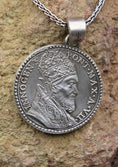 Bild in Galerie-Betrachter laden, Pope Innocent XII Medal Coin Necklace, Vatican Jewelry, Christianity, Pope, Religious Jewelry, Sterling Silver, Valentine Gift