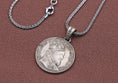 Bild in Galerie-Betrachter laden, Pope Innocent XII Medal Coin Necklace, Vatican Jewelry, Christianity, Pope, Religious Jewelry, Sterling Silver, Valentine Gift