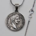 Bild in Galerie-Betrachter laden, Ancient Roman Emperor's Tiberius Medallion, Coin Pendant, Symbol, Exquisite Author's Jewelry Roman Coin Necklace, Historical Jewelry