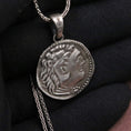 Bild in Galerie-Betrachter laden, Alexander the Great Tetradrachm Coin Pendant, Ancient Coin, Ancient Greek Coin Pendant, Alexander Coin, Ancient Coin, Coin Necklace