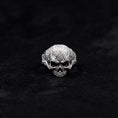 Bild in Galerie-Betrachter laden, Silver Skull Rings For Mens Signet Skull Ring Unique Gift For Man Biker Skull Ring Silver Pinky Skull Ring Silver Gothic Ring For Men