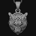 Load image into Gallery viewer, Viking Necklace, Fenrir Necklace, Wolf Pendant, Nordic Necklace, Pagan Necklace, Norse Jewelry, Wolf Amulet, Viking Pendant, Mythology