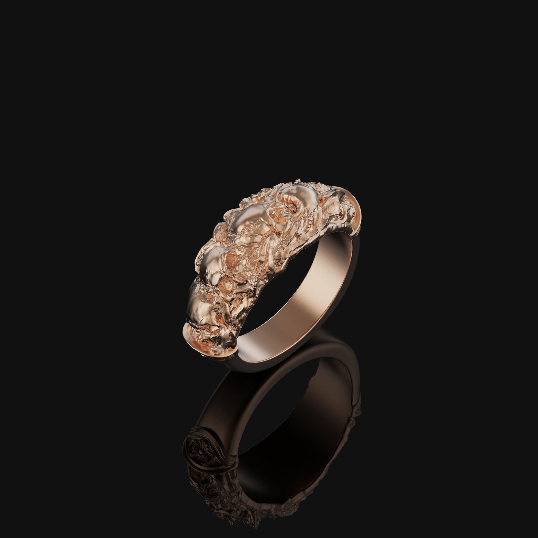 Gothic Ring, Engagement Band, Skull Wedding Ring, Skull Band, Gothic Jewelry, Punk Ring, Skull Engagement, Skull Ring Men, Skull Ring Women