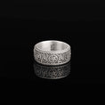 Load image into Gallery viewer, Baroque Pattern Gem Band Ring