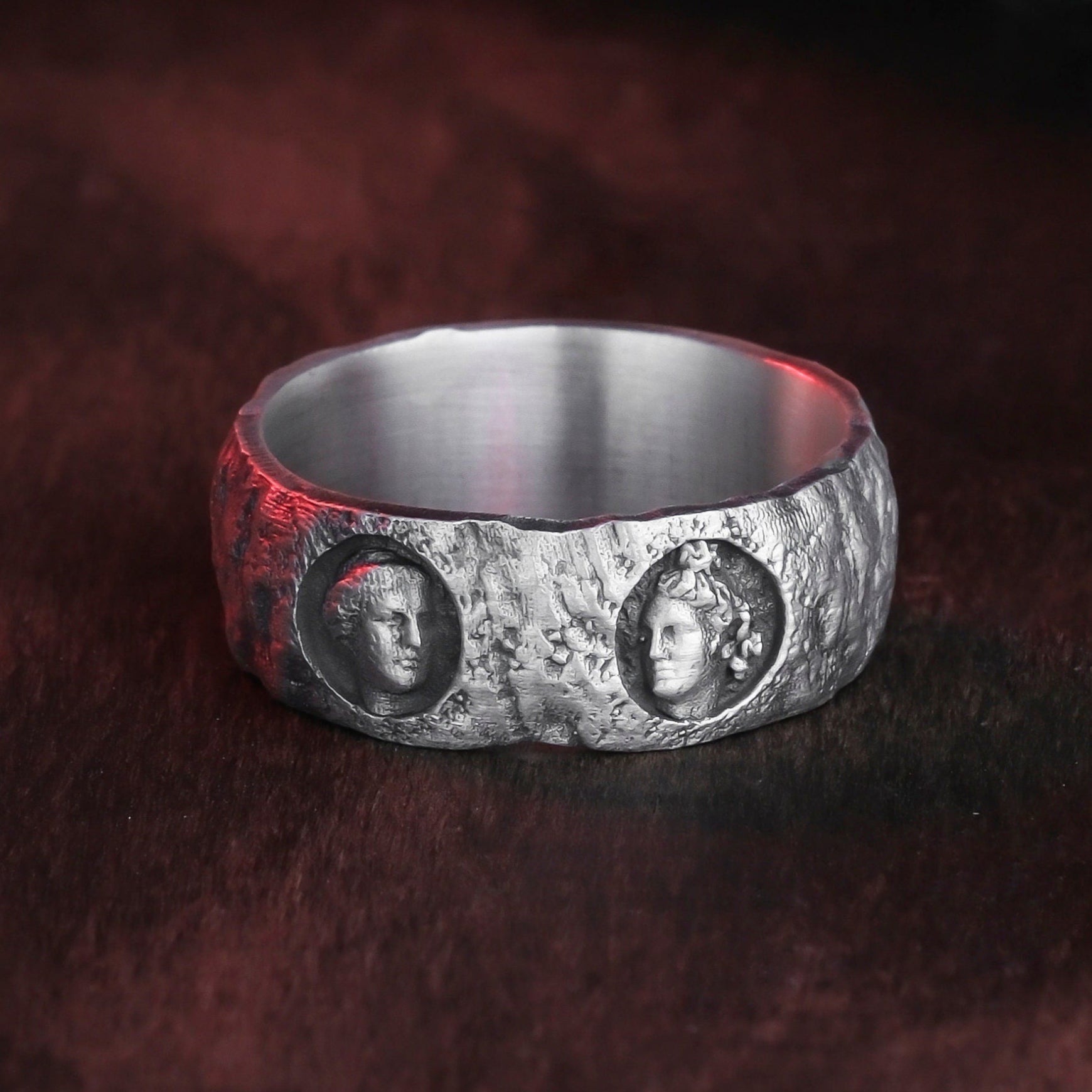 Sculptured Ring, Ancient Greek, Sculpture Ring, Ancient Greece, Greek Men Ring, Ancient Roman Ring, Greek Sculpture Ring, Ancient Greek Art