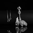 Bild in Galerie-Betrachter laden, Paladin Hammer, Sword Pendant, Axe Necklace, Knight Accessory, Medieval Jewelry, Warrior Charm, Armory Amulet, Weapon Jewelry Oxidized Finish