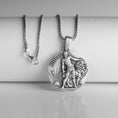 Bild in Galerie-Betrachter laden, Christian Necklace, Lion of Judah, Coin Pendant, Biblical Symbol, King of Kings, Spiritual Token, Christian Gift Men's, Holy Scripture