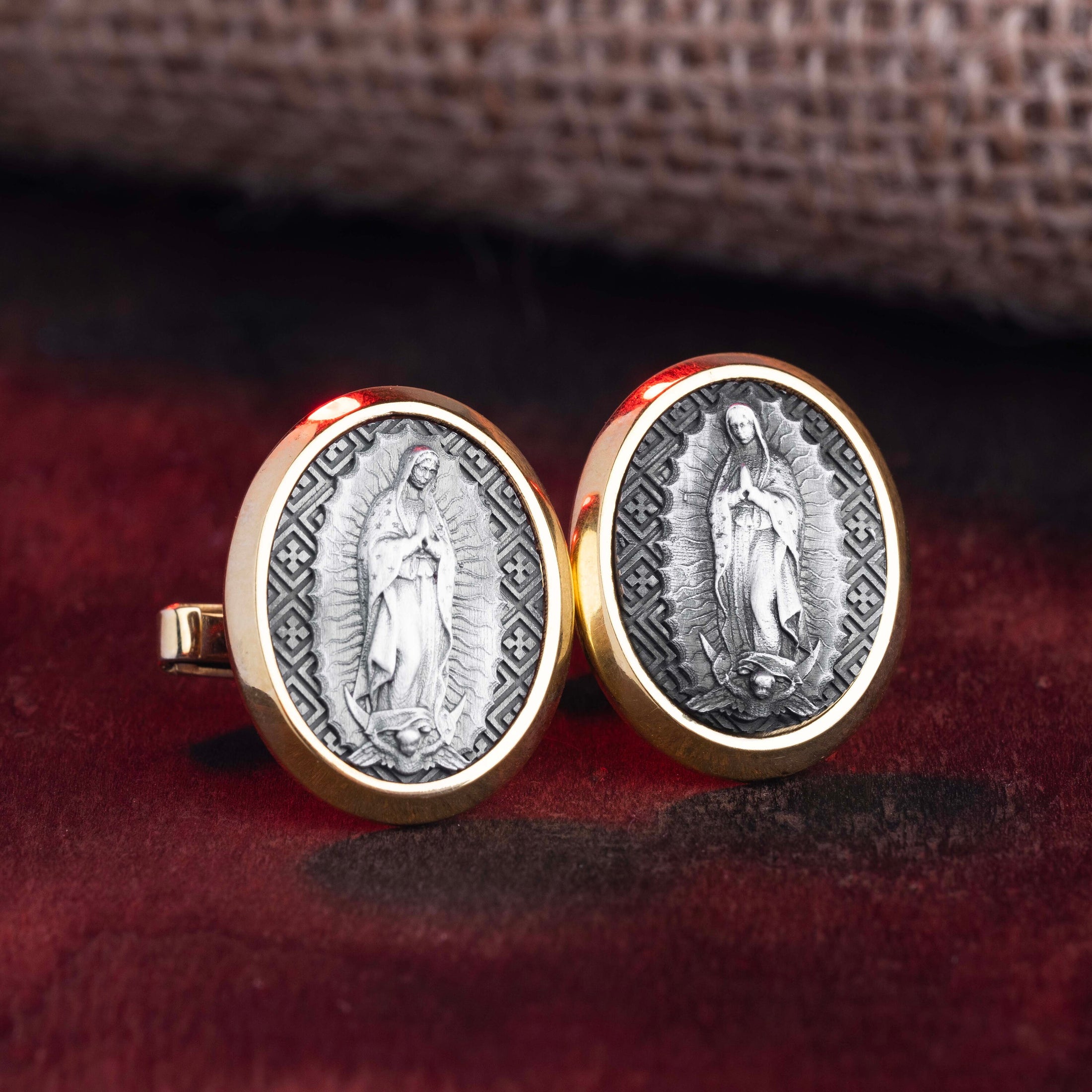 Lady Of Guadalupe Cufflinks, Virgen De Guadalupe, Virgin Mary, Memorial Gift, Catholic Cufflinks, Groomsman Gift, Religious Gift