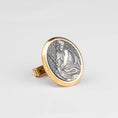 Load image into Gallery viewer, The Pensive Christ, Engraved Cufflinks, Groomsman Gift, Catholic Cufflinks, Religious Cufflinks, Young Christ, Memorial Gift, Christ Worried
