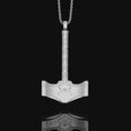 Load image into Gallery viewer, Mjölnir Necklace, Thor's Hammer, Norse God Symbol, Viking Amulet, Nordic Jewelry, Christmas Gift, Asgard Accessory, Aesir Artifact