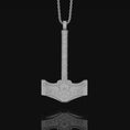 Load image into Gallery viewer, Mjölnir Necklace, Thor's Hammer, Norse God Symbol, Viking Amulet, Nordic Jewelry, Christmas Gift, Asgard Accessory, Aesir Artifact