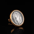 Bild in Galerie-Betrachter laden, Lady Of Guadalupe Cufflinks, Virgen De Guadalupe, Virgin Mary, Memorial Gift, Catholic Cufflinks, Groomsman Gift, Religious Gift Gold Frame