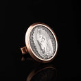 Bild in Galerie-Betrachter laden, Lady Of Guadalupe Cufflinks, Virgen De Guadalupe, Virgin Mary, Memorial Gift, Catholic Cufflinks, Groomsman Gift, Religious Gift Rose Gold Frame