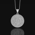 Load image into Gallery viewer, Koi Fish Pendant, Yin Yang Necklace, Pisces Necklace Personalized Gift, Japanese Koi Pendant, Christmas Gift, Yin Yang Jewelry Polished Matte