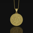 Load image into Gallery viewer, Koi Fish Pendant, Yin Yang Necklace, Pisces Necklace Personalized Gift, Japanese Koi Pendant, Christmas Gift, Yin Yang Jewelry Gold Matte