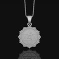 Load image into Gallery viewer, Anahata Chakra Necklace, Heart Chakra Pendant, Anahata, Chakra, Yoga Necklace, Yoga Jewelry, Spiritual Jewelry, Sterling Silver Polished Matte