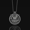 Bild in Galerie-Betrachter laden, Silver Dead Samurai Necklace, Katana Jewelry, Japanese Pendant, Shogun, Sterling Silver, Gold Plated Jewelry, Gift For Him, Boyfriend