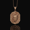 Bild in Galerie-Betrachter laden, Hannya Necklace, Necklace For Men, Hannya Pendant, Demon, Hannya, Samurai Mask Pendant, Oni Necklace, Japanese Mythology