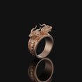 Bild in Galerie-Betrachter laden, Silver Twin Dragons Ring, Mythical Double Dragon Design, Symbol of Power & Mystery, Unique Fantasy Jewelry Piece