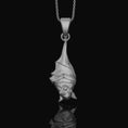 Load image into Gallery viewer, Silver Hanging Bat Necklace - Elegant Gothic Bat Pendant, Spooky Nocturnal Creature Charm, Vampire Inspired Dark Style Jewelry