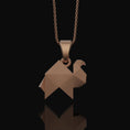 Load image into Gallery viewer, Silver Origami Camel Necklace - Elegant Folded Camel Pendant, Artistic Desert Inspired Jewelry, Unique Chic Safari Style