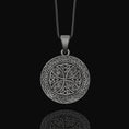 Bild in Galerie-Betrachter laden, Silver Celtic Knot Medallion - Intricate Gaelic Knot Pendant, Traditional Irish Celtic Jewelry, Mystic Eternal Knot Charm