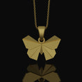 Load image into Gallery viewer, Silver Origami Butterfly Necklace - Elegant Folded Charm, Artistic Nature Jewelry, Perfect Delicate Gift for Her, Chic Feminine Pendant