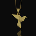 Load image into Gallery viewer, Origami Sparrow Necklace - Chic Silver Women's Charm, Elegant Bird Lover Pendant, Artistic Nature-Inspired Feminine Gift