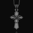 Bild in Galerie-Betrachter laden, Unique Serpent Cross Necklace - Mystical Snake-Embellished Christian Cross, Symbolic Spiritual Jewelry