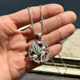 Load image into Gallery viewer, Silver Griffin Pendant - Mythical Gryphon Necklace, Fantasy Creature Jewelry, Magical Beast Gift, Mythological Bird