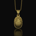 Bild in Galerie-Betrachter laden, Silver Scarab Pendant - Egyptian Scarab Medal Necklace, Ancient Symbol Jewelry, Mystical Beetle Gift