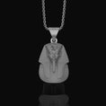 Bild in Galerie-Betrachter laden, Silver Tutankhamun Pendant - Egyptian King Necklace, Pharaoh Tutankhamun Jewelry, Historical Artifact
