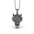Load image into Gallery viewer, Silver Chinese Dragon Head Pendant - Mythical Dragon Charm Necklace, Oriental Symbol Jewelry Gift