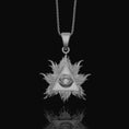 Bild in Galerie-Betrachter laden, Silver Eye of Providence Charm - Two-Style Pyramid Pendant, Masonic Illuminati Jewelry, Mystical Gift