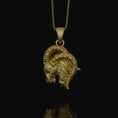 Load image into Gallery viewer, Silver Aries Charm Pendant - Ram Zodiac Necklace, Astrology Jewelry for April Birthday, Aries Gift